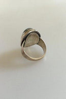 Georg Jensen Sterling Silver Ring No 46A ヘマタイト・ストーン付