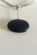 ジョージ ジェンセン スターリング シルバー トルン ネックレス No 168 ラピスラズリのペンダント No 133