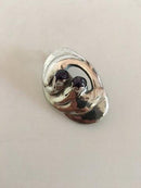 Evald Nielsen Silberbrosche mit Amethyst