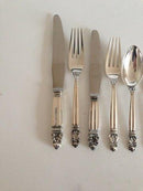 Georg Jensen Konge Sterling Sølv Bestik sæt til 6 personer 42 dele med gamle stempler