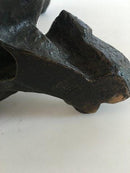 Johannes Hansen Bronze Figur af Siddende Pige