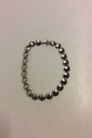 Niels Erik From Sterling Sølv Halskæde formet som små blade