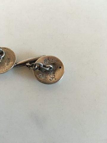 Georg Jensen Sølv Manchetknapper No 4