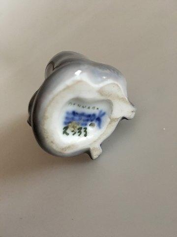 ロイヤルコペンハーゲン フィギュア カワウソと魚 No 2333
