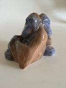 ロイヤルコペンハーゲン フィギュリン ペア オランウータン（レアカラー） No 721