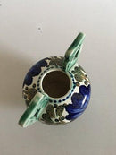 Aluminia Royal Copenhagen Meerjungfrau Vase mit Blumen und Fisch Nr. 414/331 19