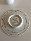 Bjørn Wiinblad for Rosenthal Hvid Espressokop med dekoreret underkop