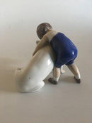 Bing and Grondahl Figurine Boy with Bulldog No. 1790