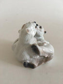 Lyngby Porcelain Figurine of Two Polar Bears Playing No 90A