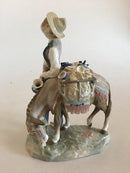 リヤドロの「ロバを連れた少年／男」の大フィギュア