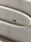 Royal Copenhagen No 93 White Half Lace w. Flowers and Gold Oval Fish Tray