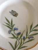 Royal Copenhagen Plate No 166/2031 with Handpainted Flower and Butterfly