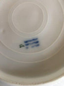 Royal Copenhagen No 166 Deep Plate with Handpainted Flowers and Gold