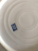 Royal Copenhagen No 166 Deep Plate with Handpainted Flowers and Gold