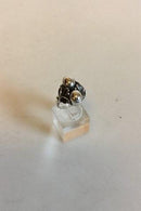 Georg Jensen Sterling Silber Ring mit zwei Silbersteinen Nr. 48