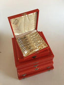 Hans Hansen Line Sterling Silber Besteck Set für 12 Pers. 84 Teile