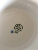 Bing & Grondahl Blue Painted Blue Fluted Cake Bowl on Foot No 428