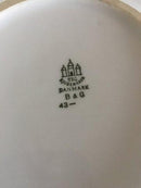 Bing & Grøndahl Egmont Skål No 43 Hvid med Vinrød Kant og Guldlinje