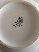 Bing & Grondahl Egmont Bowl No 44A. White with Wine Red Border and Gold