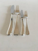 Anton Michelsen "Ida" Sterling Sølv Bestik Sæt til 8 Pers. 32 dele.