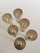 Georg Jensen Sterling Silver Harald Nielsen ワインカップ No.532B（白ワイン）。6枚セット。