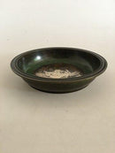 Just Andersen Bronze Skål No. B51 med Havfrue og Fiskemotiv