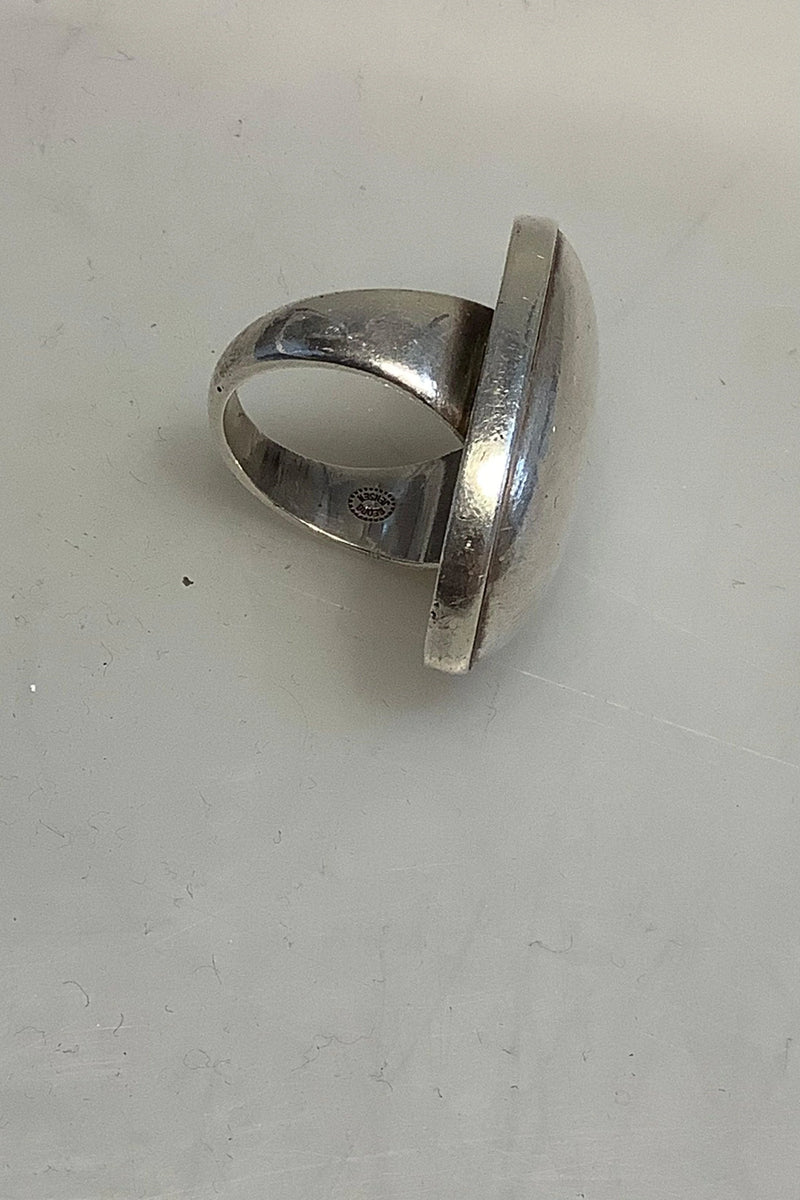 Georg Jensen Sterling Sølv Ring No 90 B Sølvsten