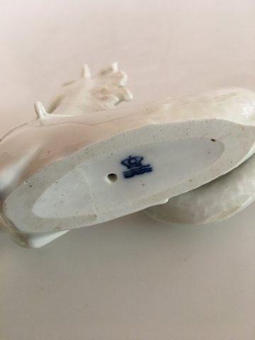 Royal Copenhagen Bordgarniture Havheste Figur i Blanc de Chine