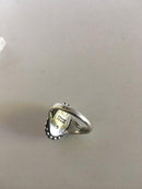 Georg Jensen Sterling Sølv Ring No 9 med Sølvsten