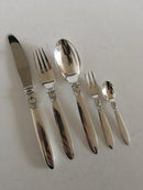 Georg Jensen Sterling Sølv Kaktus Bestiksæt til 12 Pers. 60 Dele