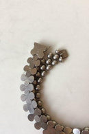 Georg Jensen Sterling Silver Necklace in onion pattern by Arno Malinowski No 110