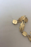 Georg Jensen Forgyldt Sølv 830 Armbånd No 18