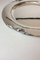 Georg Jensen "Magnolia" Rundes Serviertablett Nr. 2AE