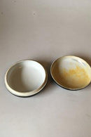 Rørstrand Per Algot Eriksson Black Bonbonniere with flower decoration （ルストランド ペル アルゴット エリクソン ブラック ボンボニエール フラワーデコレーション