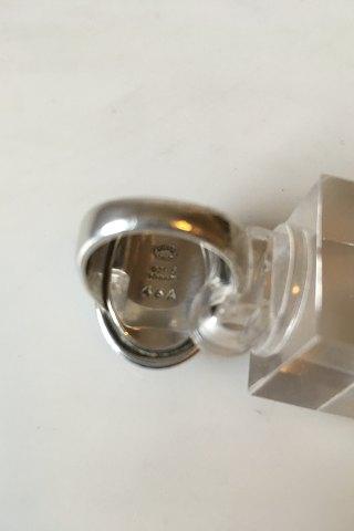 Georg Jensen Sterling Sølv Ring No 46A med Hæmatit Sten