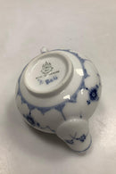 Bing和Grondahl蓝色彩绘凹槽平底锅/蓝色凹槽奶油壶