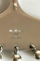 Hans Hansen Sterling Sølv Halssmykke med aftageligt vedhæng med 9 kugler