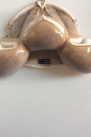 Royal Copenhagen Art Nouveau Vægvase med 3 ugler No 274