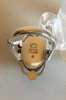 ジョージ ジェンセン スターリング シルバー リング カボションカット アメジスト No 6