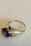 Guldring i 14 K med Ametyst