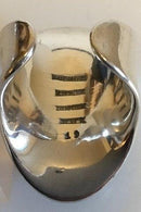 Bent Knudsen Sterling Silver Ring with Hematite No 19