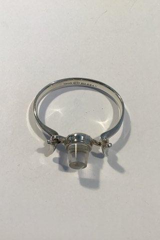 Georg Jensen Sterling Sølv Armbåndsur med Bjergkrystal No 231