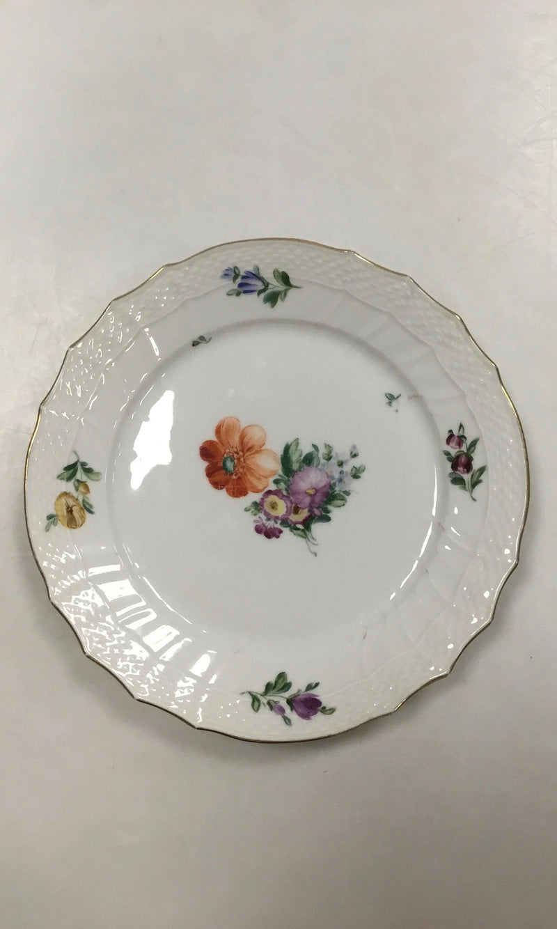 Royal Copenhagen Saksisk Blomst Let Frokosttallerken No 493/1630