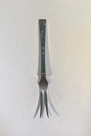 Hans Hansen Arvesølv 12 m gravering Sterling Sølv Pålægsgaffel
