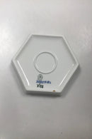 Royal Copenhagen Musselmalet Riflet sekskantet bakke No 2138