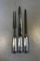 Georg Jensen Sterling Silver and Stainless Steel Old Danish Carving Set No 119/120