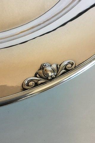 Georg Jensen Sterling Silber King Großes Rundes Fleisch- oder Fischgericht Nr. 642 S