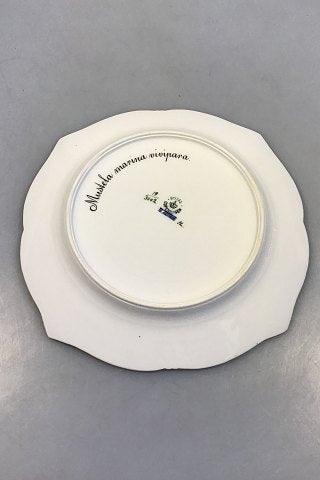 Royal Copenhagen Blue Fish Plate with Gold No 1212/3002.