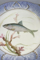 Royal Copenhagen Blå Fisketallerken med Guld No 1212/3002.