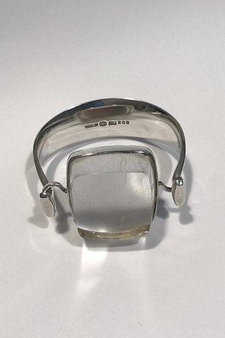 Georg Jensen Sterling Sølv Armring No 203 med Rutil Quartz Torun